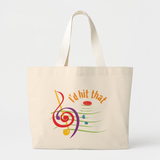 Grand Tote Bag Je frapperais cela (les sopranos) (Devant)