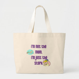 Grand Tote Bag Je ne suis pas la maman que je suis juste la