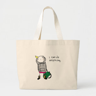 Grand Tote Bag Je peux faire n'importe quoi