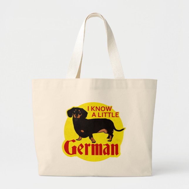 Grand Tote Bag Je sais allemand (Devant)