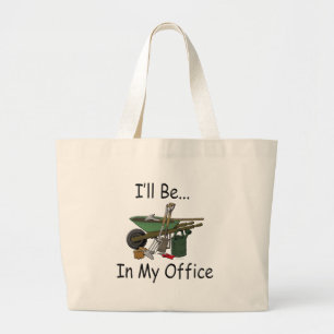 Grand Tote Bag Je serai dans mon bureau