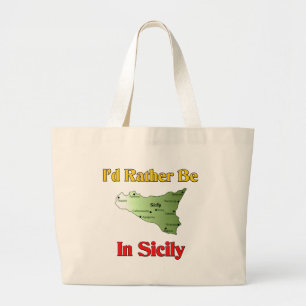 Grand Tote Bag Je serais plutôt en Sicile