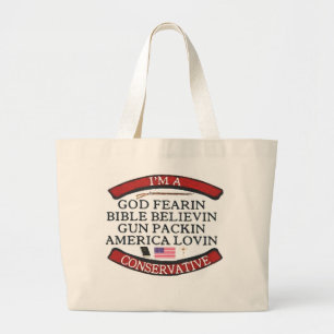 GRAND TOTE BAG JE SUIS CONSERVATEUR