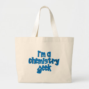 Grand Tote Bag Je suis UN TEXTE de GEEK de CHIMIE