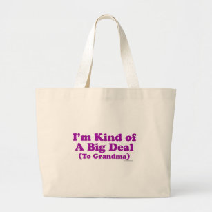 Grand Tote Bag Je suis une affaire à la grand-maman