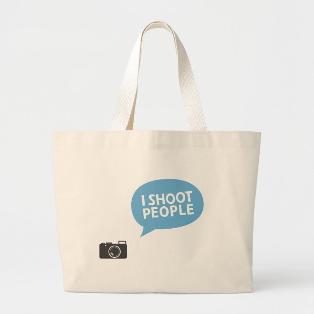 Grand Tote Bag Je tire des personnes (Devant)