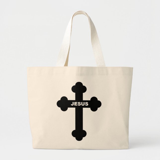 GRAND TOTE BAG JESUS CROSS (Devant)