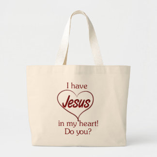 Grand Tote Bag Jésus dans mon Heart