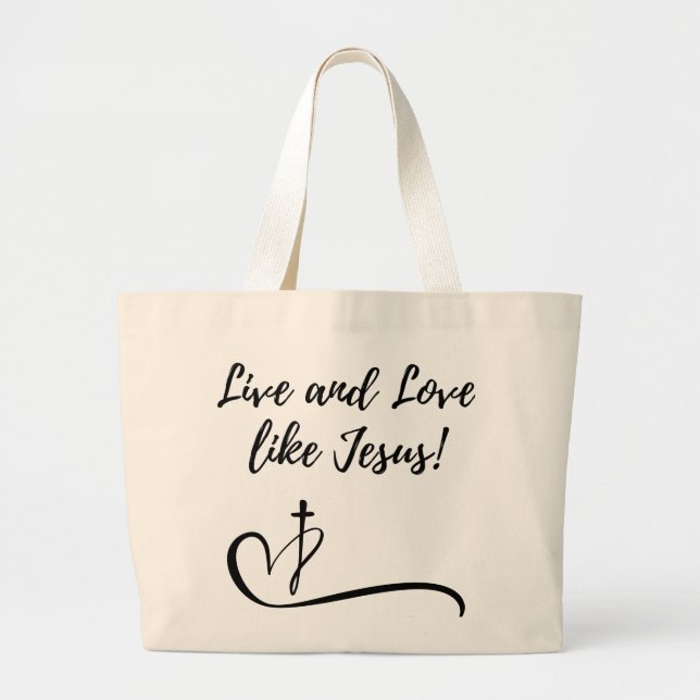 Grand Tote Bag Jesus Fourre-tout (Devant)