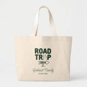 Grand Tote Bag Jeu de voyage de la Réunion de famille - Script de