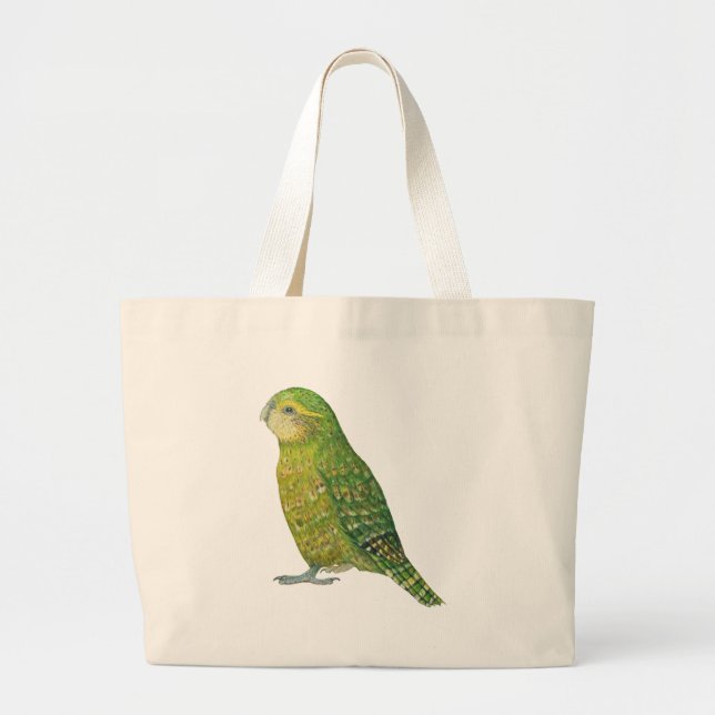 Grand Tote Bag Jeune Kakapo femelle (Devant)