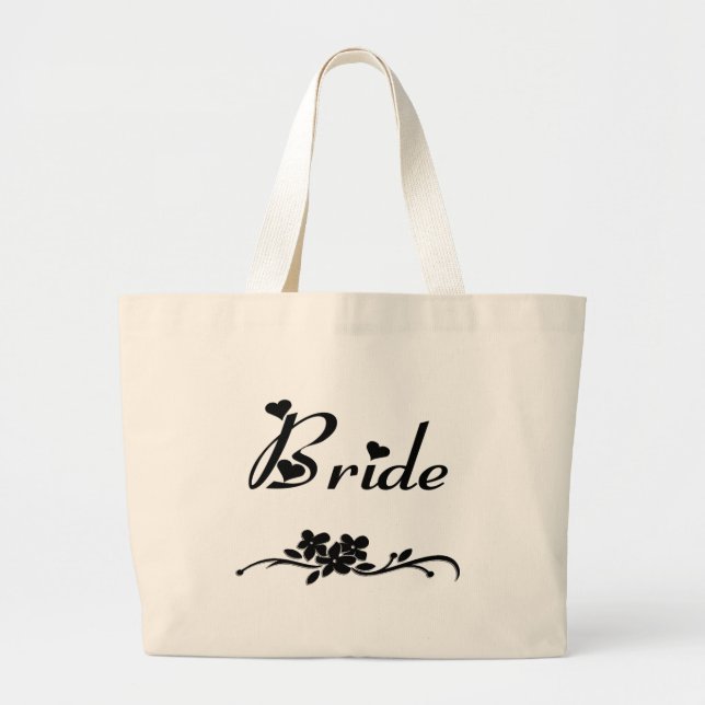 Grand Tote Bag Jeune mariée classique (Devant)