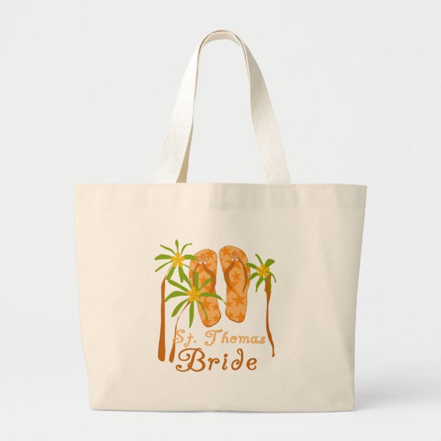 Grand Tote Bag Jeune mariée de St Thomas de bascules (Devant)