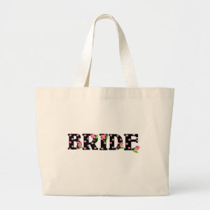 Grand Tote Bag JEUNE MARIÉE de tulipe