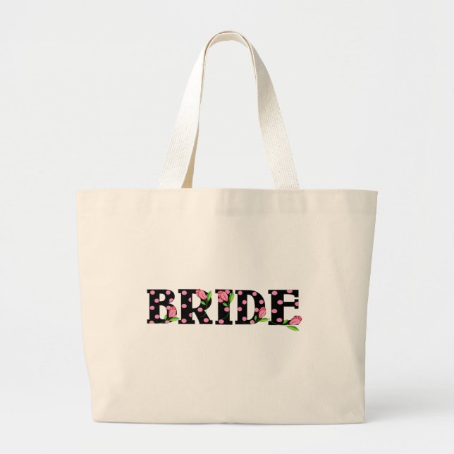 Grand Tote Bag JEUNE MARIÉE de tulipe (Devant)