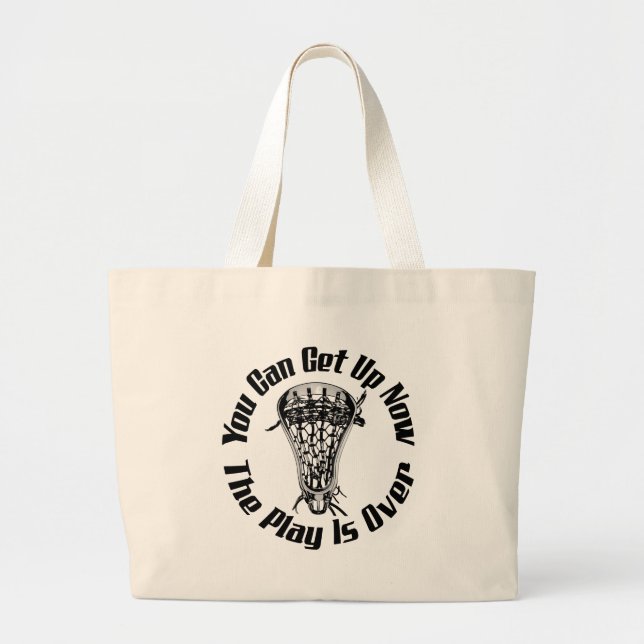 Grand Tote Bag Jeux de lacrosse plus de (Devant)
