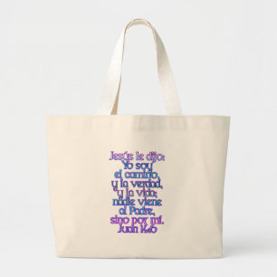 Grand Tote Bag John 14:6 Espagnol