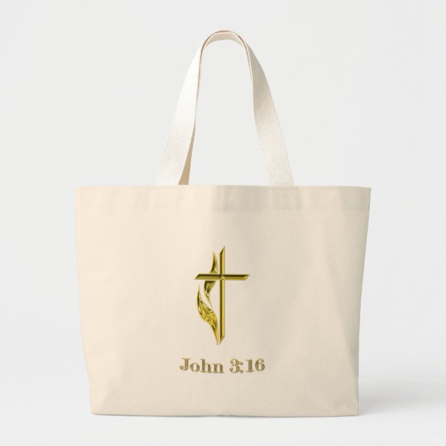 Grand Tote Bag John 3:16 (Devant)
