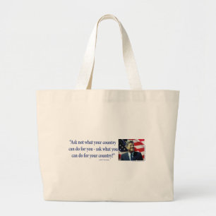 Grand Tote Bag John F Kennedy - Demandez à votre pays