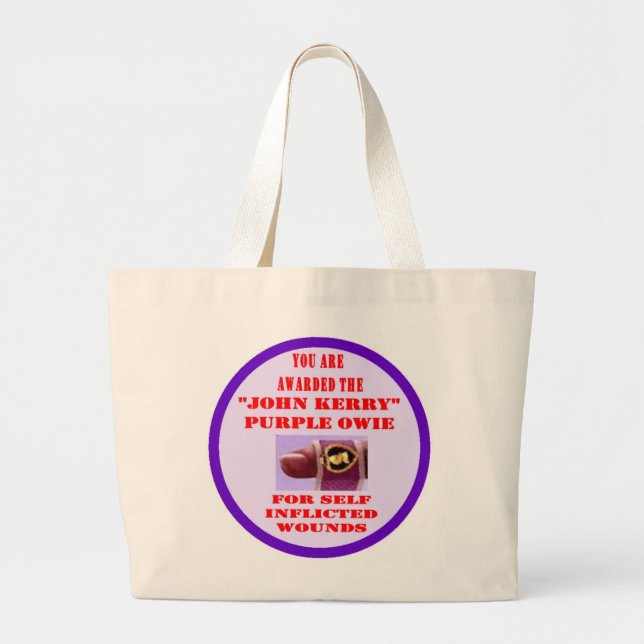 GRAND TOTE BAG JOHN KERRY PURPLE OWIE (Devant)