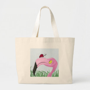 Grand Tote Bag Joli Flamant rose rose