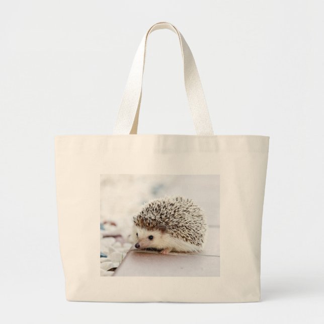 Grand Tote Bag Joli hérisson (Devant)