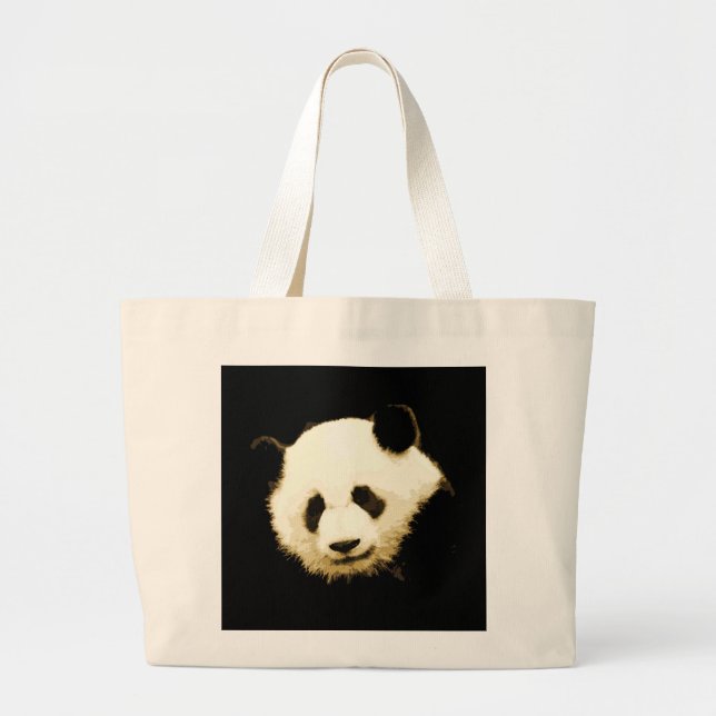 Grand Tote Bag Joli Panda (Devant)