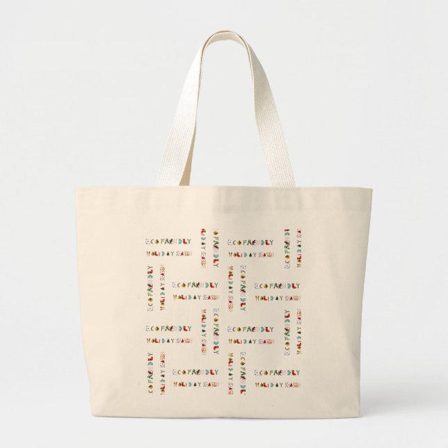 Grand Tote Bag Jolie Colorée Amusante Éco Conviviale Saison de Va (Devant)