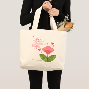 Grand Tote Bag Jolie florale aventures Citer Inspiritisme Nom