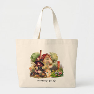 Grand Tote Bag Jolie Sorcière Et Renard