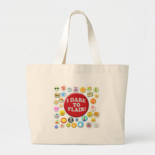Grand Tote Bag J'Ose Flairer Slogans amusants pour l'Humour de vi