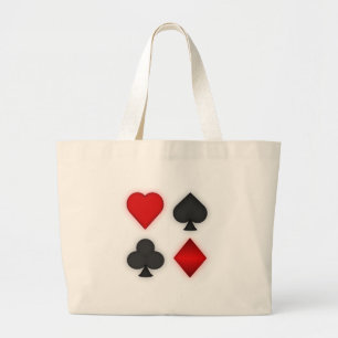 Grand Tote Bag Jouer des combinaisons de cartes :