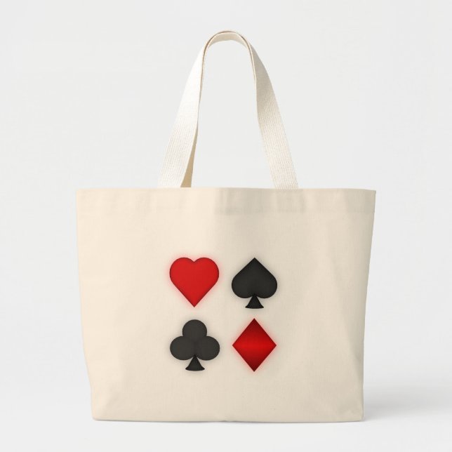 Grand Tote Bag Jouer des combinaisons de cartes : (Devant)