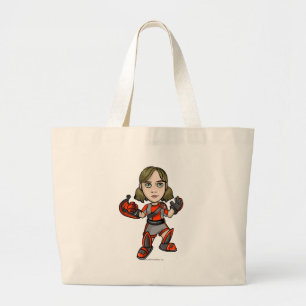 Grand Tote Bag Joueur de personnel de station spatiale de Snarkie