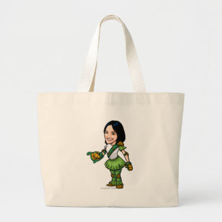 Grand Tote Bag Joueur de personnel d'île de mystère de