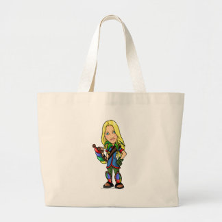 Grand Tote Bag Joueur de personnel d'île de Socktastic Roo
