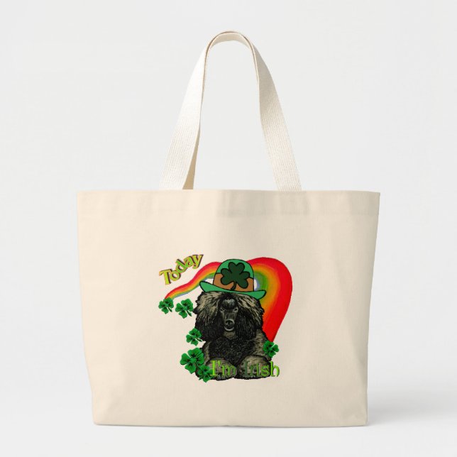 Grand Tote Bag Jour de la Saint-Patrick Caniche (Devant)