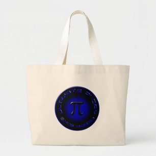 Grand Tote Bag Jour final 2015 de pi 3.14.15 9h26 : 53 (bleu)