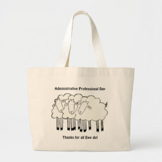 Grand Tote Bag Journée professionnelle administrative - Merci