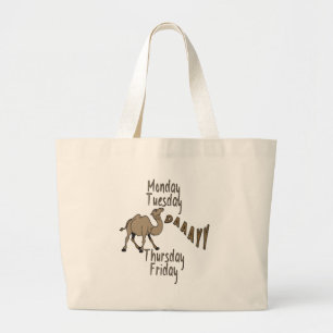 Grand Tote Bag Jours de la Semaine de la Humidité