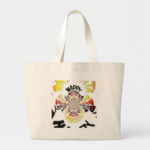 Grand Tote Bag Joyeux anniversaire Bonne journée