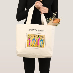 Grand Tote Bag Joyeux Anniversaire, Fête fantastique Danse