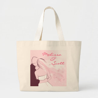 Grand Tote Bag Joyeux Couple Rose
