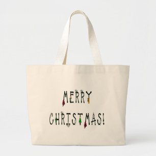 Grand Tote Bag Joyeux décor de Noël