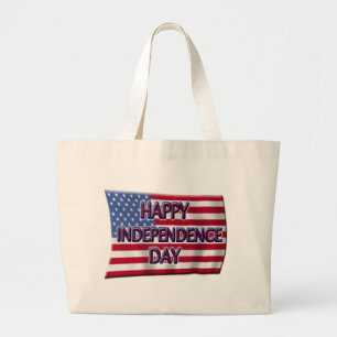 Grand Tote Bag Joyeux Jour de l'Indépendance