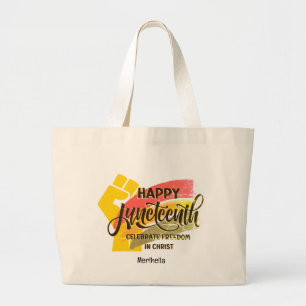 Grand Tote Bag Joyeux Juneteenth Christian