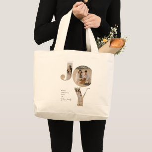 Grand Tote Bag Joyeux Noël de la part de la famille Gallery Jumbo