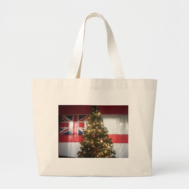 Grand Tote Bag Joyeux Noël Hakuna Matata UK. (Devant)