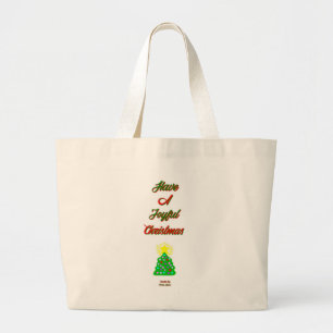 Grand Tote Bag Joyeux Noël Jumbo Fourre-tout