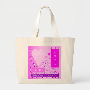 Grand Tote Bag Joyeux Saint Valentin